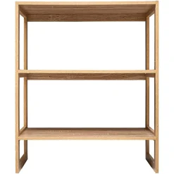 Étagère 4 cases empilables Effet chêne naturel Mix N' Modul - 5Five
