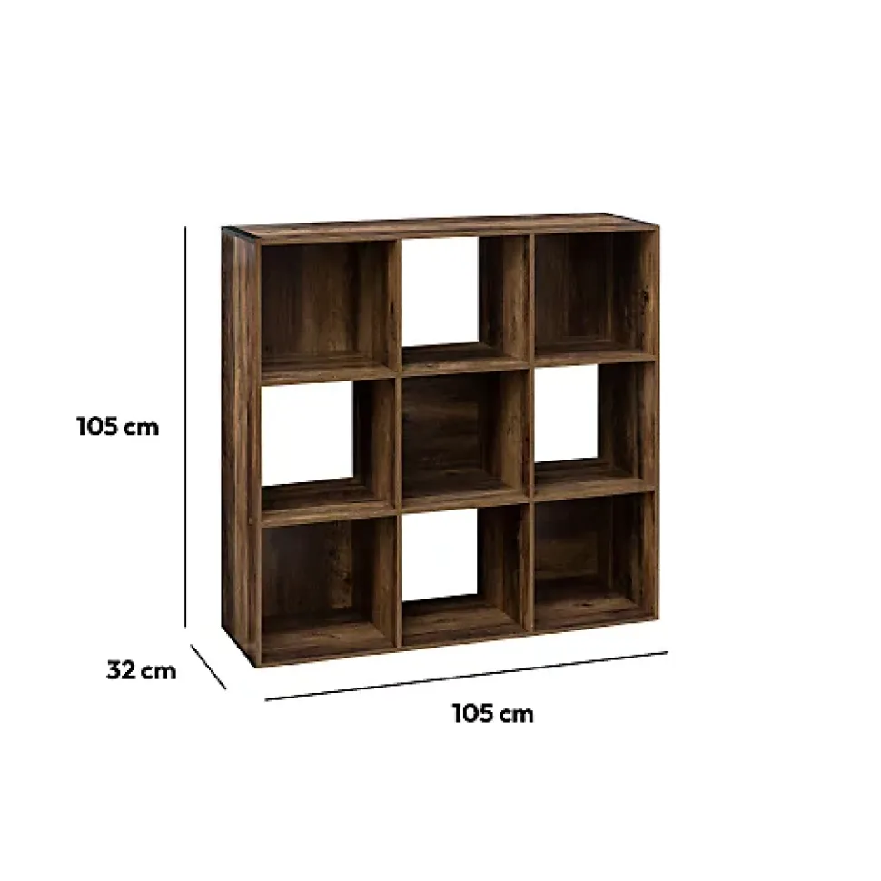 Étagère 9 cases indus Effet bois foncé Mix N' Modul - 5Five