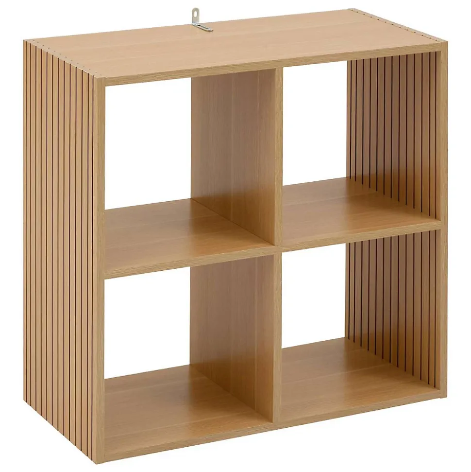 Étagère 4 cases Tasso effet bois naturel - Marron- 5five