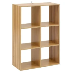 Étagère 6 cases Tasso effet bois naturel - Marron- 5five