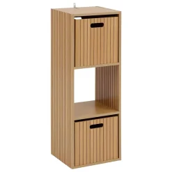 Étagère 3 cases Tasso effet bois naturel - Marron- 5five