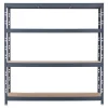 Étagère 4 plateaux H.180 cm x L.185 cm métal et bois