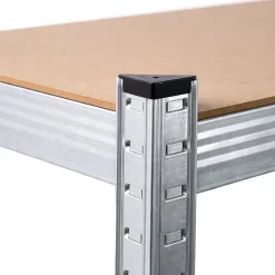 Étagère à pneus de garage en métal 120 cm 3 niveaux galvanisée argent 120x40x180 cm