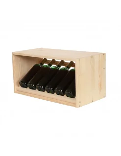 étagère à Vin Rangement 6 Bouteilles Inclinées /
