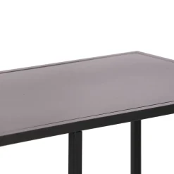 Étagère autoportante Isojoki 120 x 35 x 87,5 cm métal noir en.casa