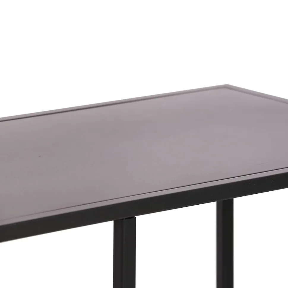 Étagère autoportante Isojoki 120 x 35 x 87,5 cm métal noir en.casa