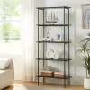 Étagère autoportante Samnanger 180 x 80 x 34 cm noir en.casa
