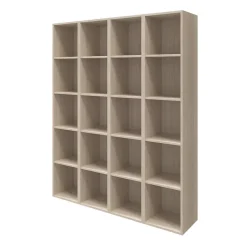 Étagère bibliothèque avec tiroirs et porte effet chêne GoodHome Atomia H. 187,5 x L. 150 x P. 37 cm