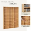 Étagère bibliothèque Stevie 105,5x19x136,5cm aspect bois