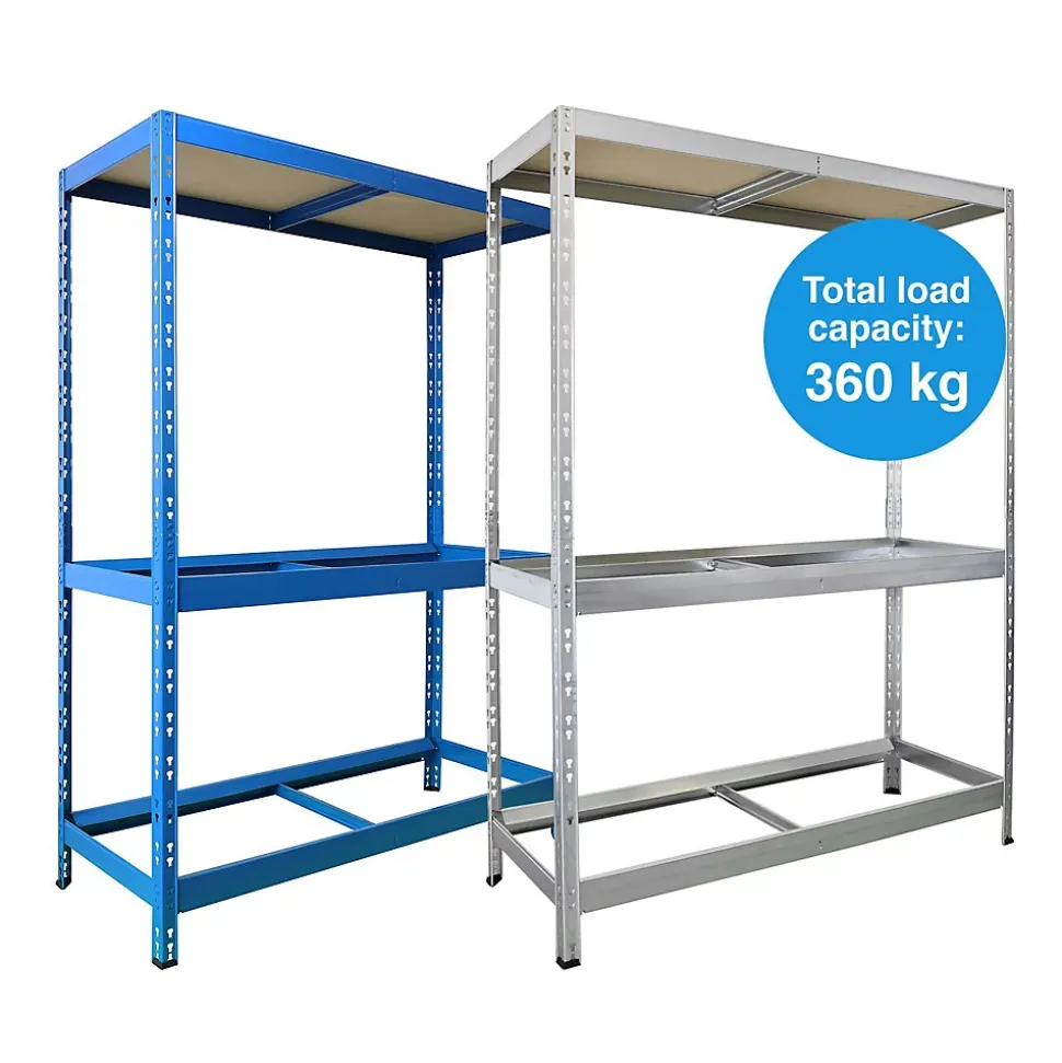 Étagère charge lourde Pour pneus de voiture Bleu 3 Étages 180 x 130 x 50 cm - Floordirekt