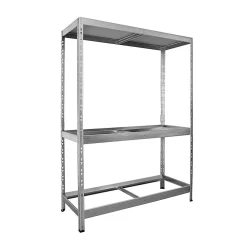 Étagère charge lourde Pour pneus de voiture 3 Étages 180 x 130 x 50 cm Gris - Floordirekt