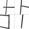 Étagère échelle Oeyer acier 170 x 45 x 2 cm noir en.casa