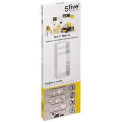 Étagère colonne 4 cases Blanc Mix N' Modul - 5Five