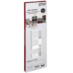 Étagère colonne 3 cases Blanc Mix N' Modul - 5Five