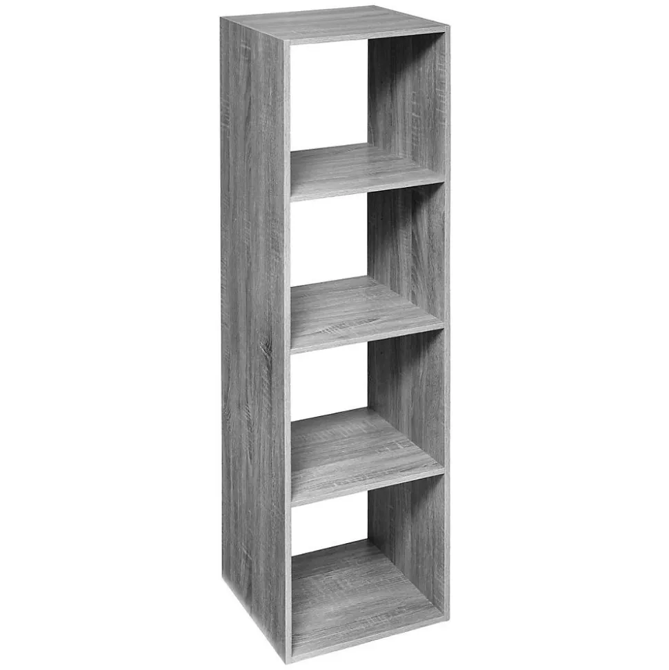 Étagère colonne 4 cases Effet chêne gris Mix N' Modul - 5Five