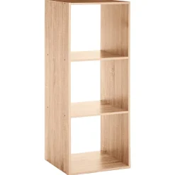 Étagère colonne 3 cases Effet chêne naturel Mix N' Modul - 5Five