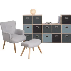 Étagère colonne 3 cases Effet chêne naturel Mix N' Modul - 5Five