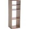Étagère colonne 4 cases Effet chêne naturel Mix N' Modul - 5Five