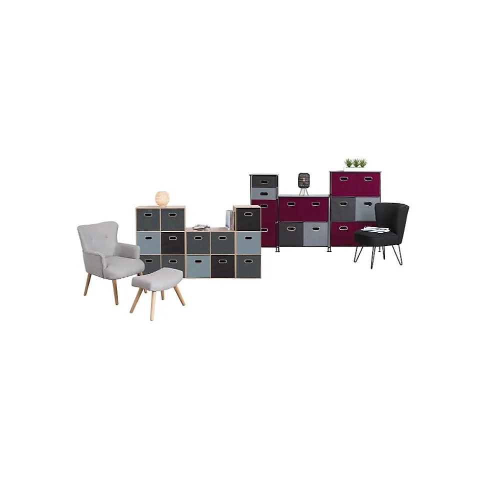 Étagère colonne 4 cases Effet chêne naturel Mix N' Modul - 5Five