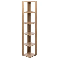 Étagère colonne d'angle effet chêne naturel beige - Beige- 5five