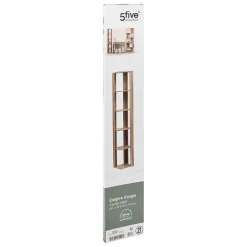 Étagère colonne d'angle effet chêne naturel beige - Beige- 5five