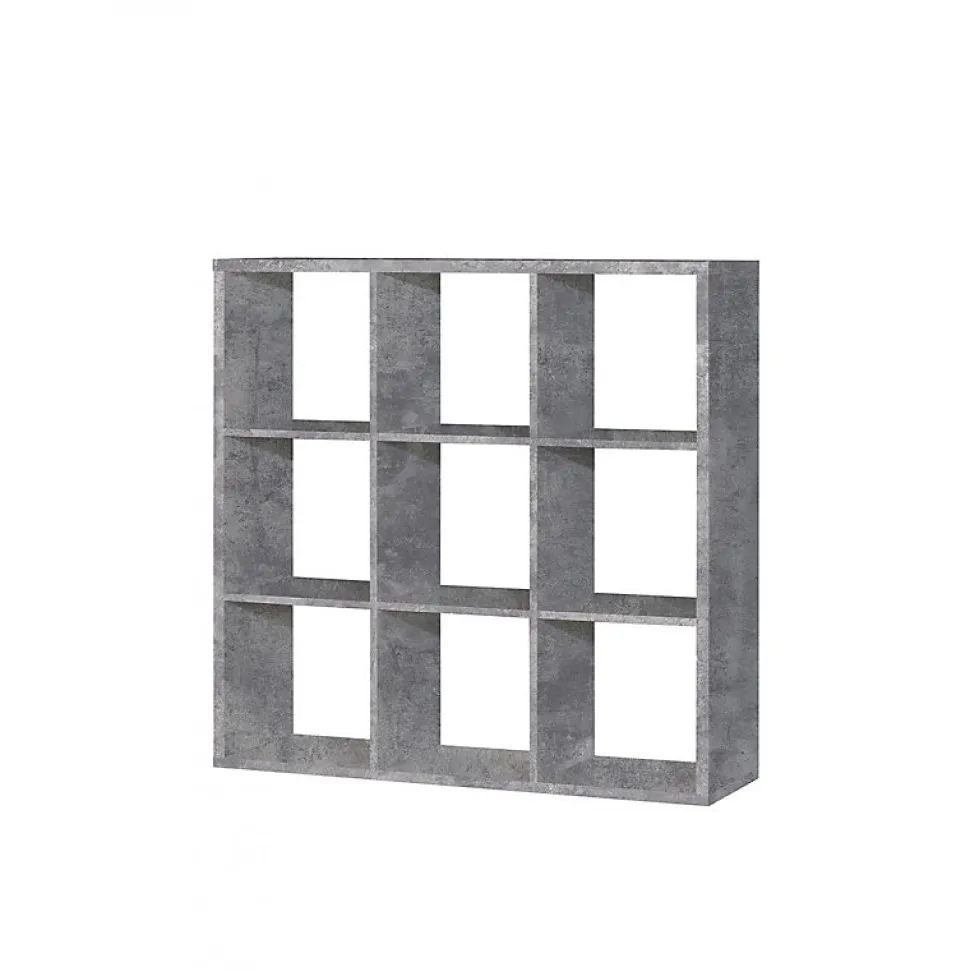 Étagère cube 9 casiers décor béton - Classico
