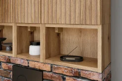 Étagère cube de salle de bain suspendue 20 x 20 cm NOVA chêne Coast Evoke