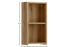 Étagère cube de salle de bain suspendue 30 x 57 cm NOVA chêne Coast Evoke