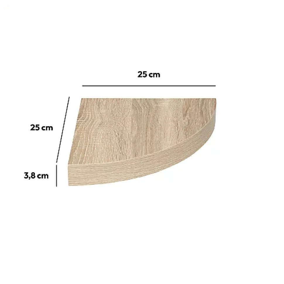 Étagère d'angle Effet chêne naturel Fixy - 5Five