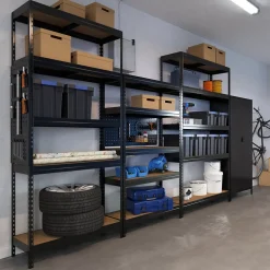 Étagère de garage en acier thermo-laqué GoodHome Rand H. 180 x L. 97 x P. 40 cm