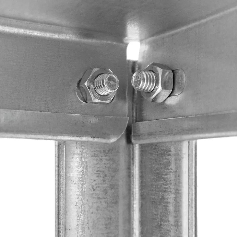 Étagère de garage en acier L. 70 x H. 140 x P. 30 cm