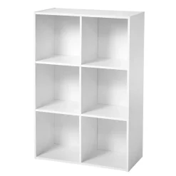 Étagère de rangement 6 cases - H91,5 x L61,5 cm