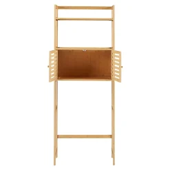 Étagère de toilette Haugesund bambou 158 x 60 x 26 cm naturel en.casa