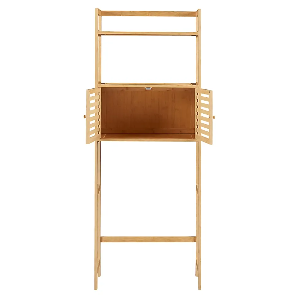 Étagère de toilette Haugesund bambou 158 x 60 x 26 cm naturel en.casa