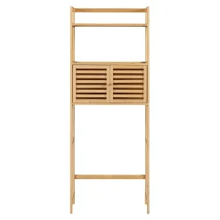 Étagère de toilette Haugesund bambou 158 x 60 x 26 cm naturel en.casa
