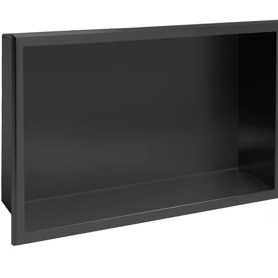 ÉTAGÈRE D'ENCASTREMENT POUR SALLE DE BAINS REA 5 30X45X10 BLACK