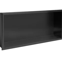 ÉTAGÈRE D'ENCASTREMENT POUR SALLE DE BAINS REA 6 30X60X10 BLACK