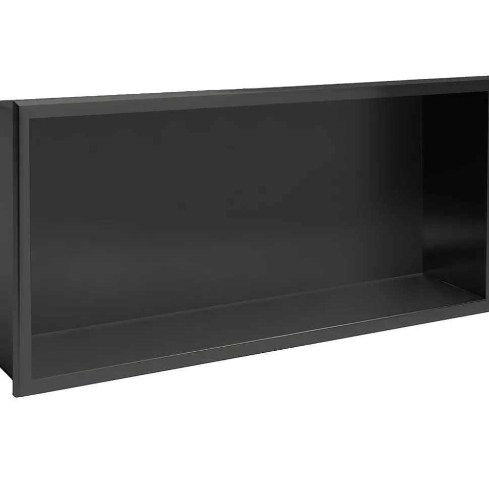 ÉTAGÈRE D'ENCASTREMENT POUR SALLE DE BAINS REA 6 30X60X10 BLACK