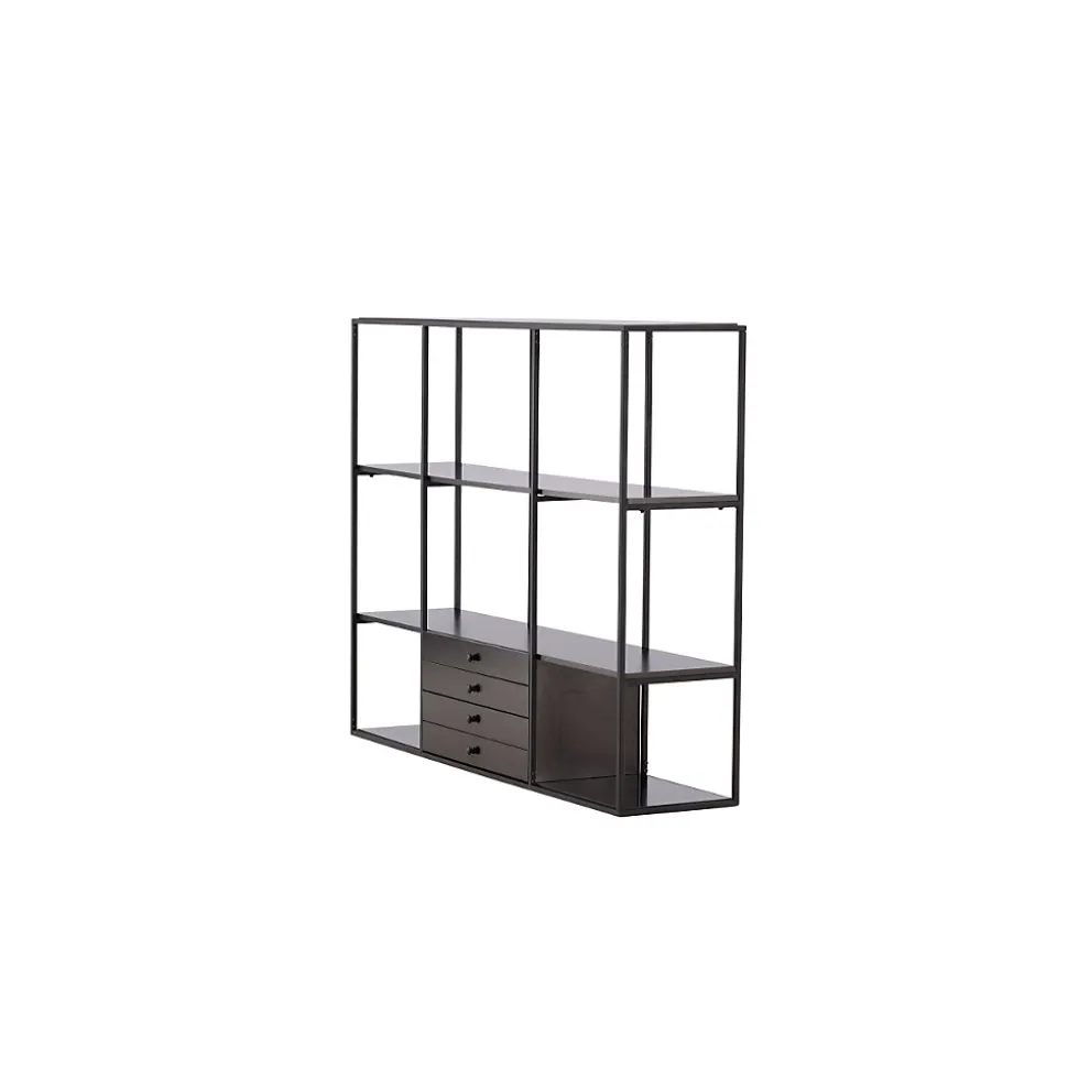 étagère Design 4 Niveaux "Amaraillo" 150cm Noir