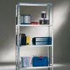Étagère en acier galvanisé argenté Schulte Regalwelt Powermax H. 137 x L. 75 x P. 30 cm