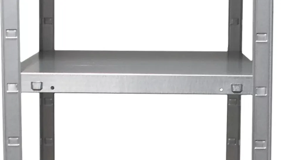 Étagère en acier galvanisé argenté Schulte Regalwelt Powermax H. 190 x L. 100 x P. 40 cm