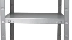 Étagère en acier galvanisé argenté Schulte Regalwelt Powermax H. 180 x L. 75 x P. 35 cm