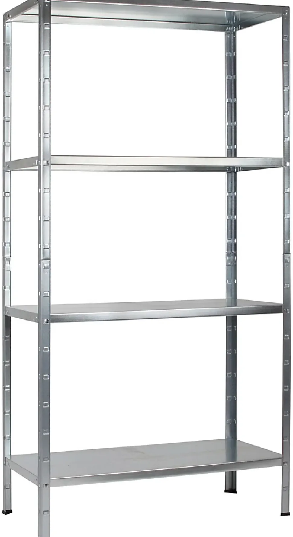 Étagère en acier galvanisé argenté Schulte Regalwelt Powermax H. 180 x L. 60 x P. 40 cm