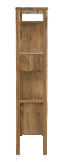 Étagère en bois de manguier massif marron clair