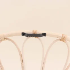 Étagère en forme d'arche en rotin 12x35x26cm