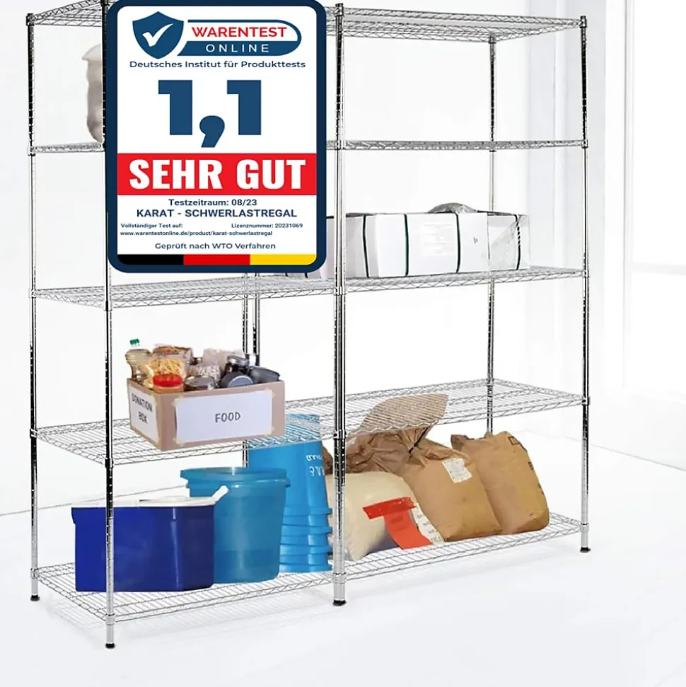 Étagère en métal 60 x 35 x 90 cm, Charge Max : 350 kg