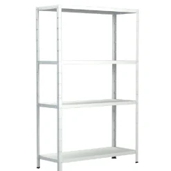 Étagère en métal blanc Schulte Regalwelt Powermax H. 180 x L. 75 x P. 35 cm