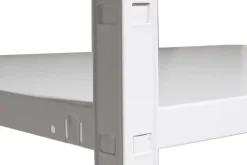 Étagère en métal blanc Schulte Regalwelt Powermax H. 180 x L. 90 x P. 40 cm