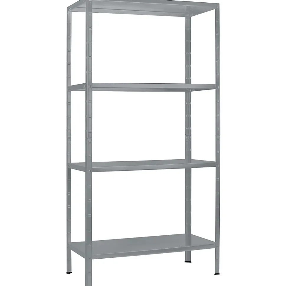 Étagère en métal gris Schulte Regalwelt Powermax H. 180 x L. 80 x P. 40 cm