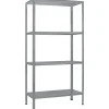 Étagère en métal gris Schulte Regalwelt Powermax H. 190 x L. 100 x P. 40 cm